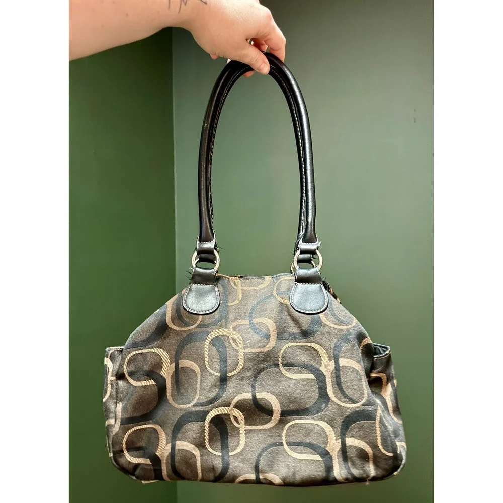 Y2K Brown &‎ Black Shoulder Bag